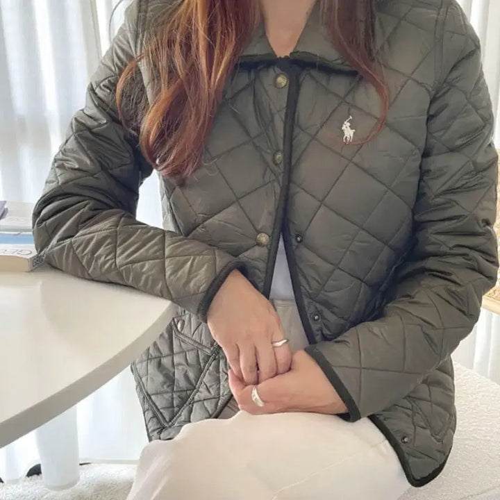 [BUNJANG] Polo Quilted Jacket (M Size) / 폴로 퀼팅 자켓 m사이즈