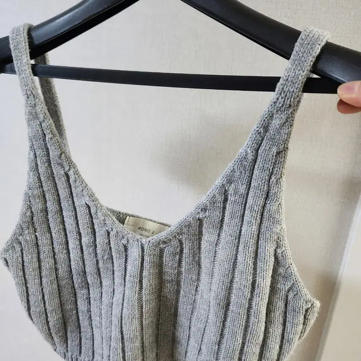 [BUNJANG] MONO J Knit Crop Top / MONO J 골지 니트뷔스티에