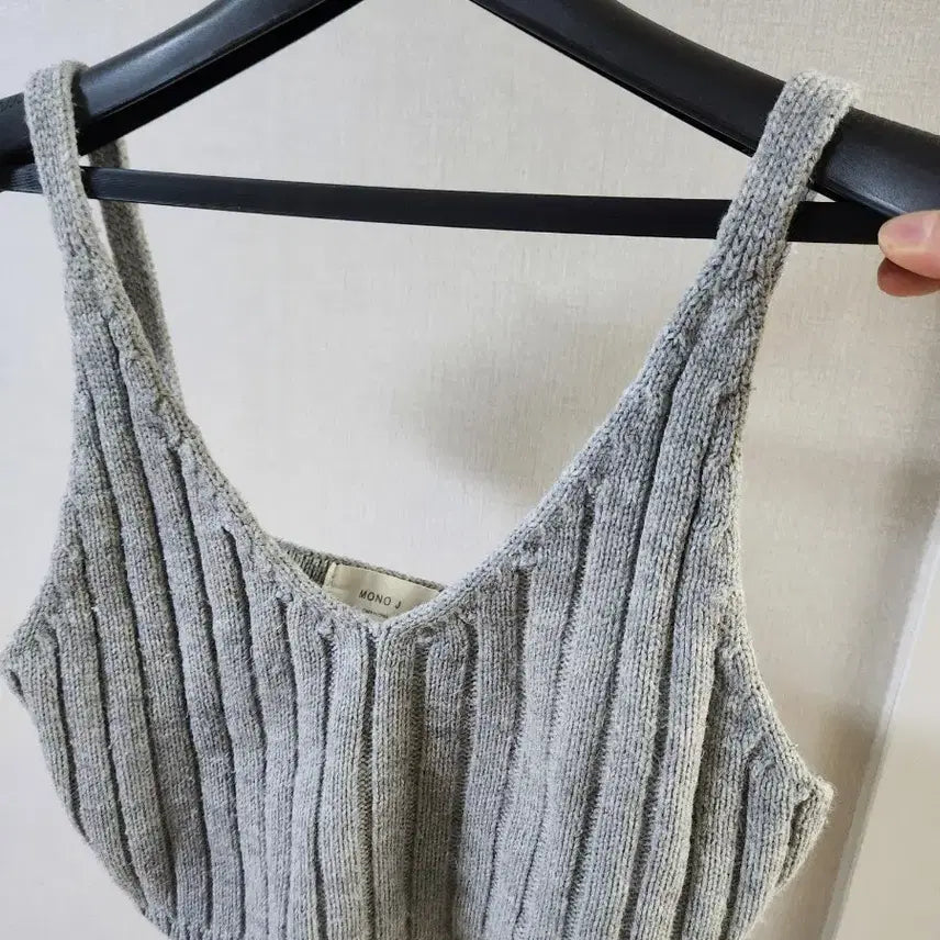 [BUNJANG] MONO J Knit Crop Top / MONO J 골지 니트뷔스티에