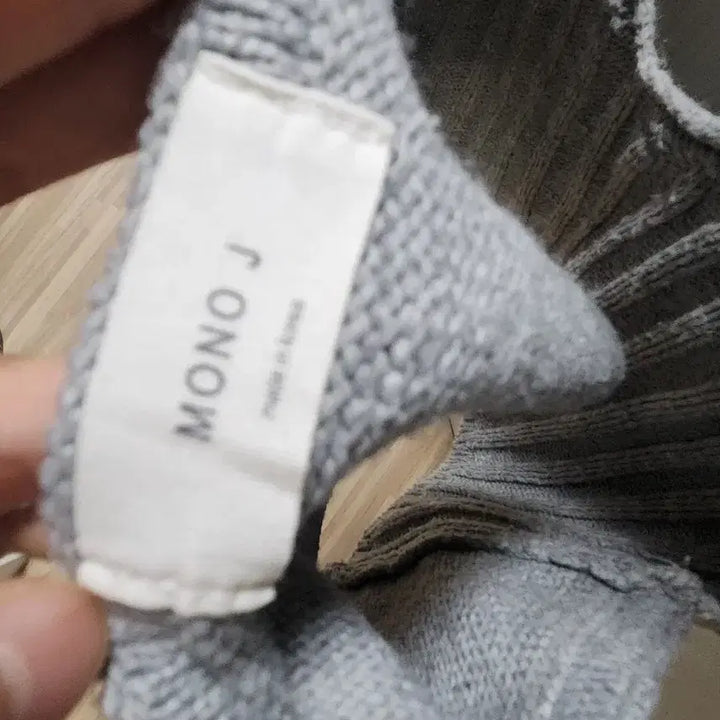 [BUNJANG] MONO J Knit Crop Top / MONO J 골지 니트뷔스티에