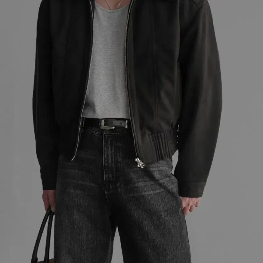 [BUNJANG] BOWLOW Suede Jacket Dark Brown (M) / (bowlow)바우로 프리미엄 스웨이드 자켓 다크 브라운(M)