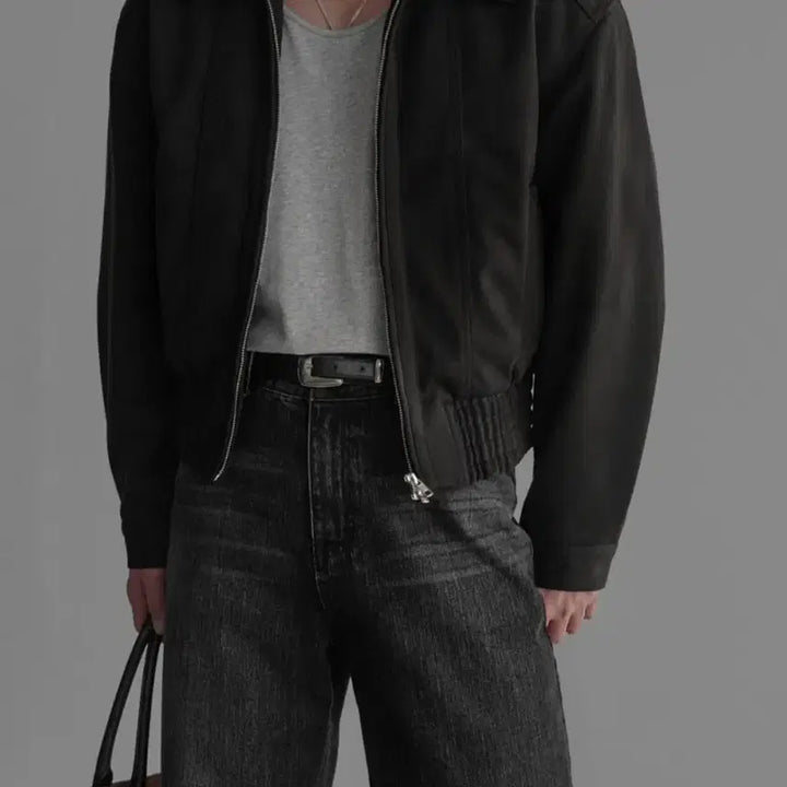 [BUNJANG] BOWLOW Suede Jacket Dark Brown (M) / (bowlow)바우로 프리미엄 스웨이드 자켓 다크 브라운(M)