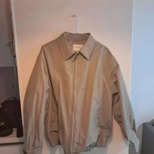 [BUNJANG] Maiden Beige Windbreaker Jacket / maiden 블루종 바람막이 베이지 프리사이즈