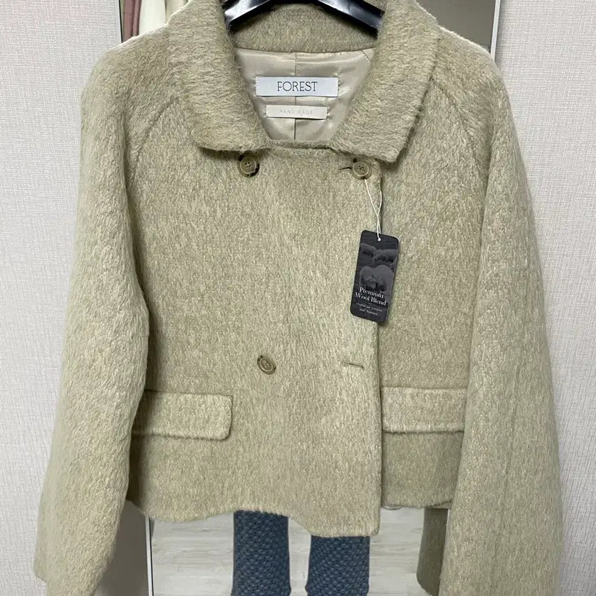 [BUNJANG] Forest Sohu Alpaca Jacket Short Coat / (새상품) 포레스트 소호 알파카 자켓 숏코트
