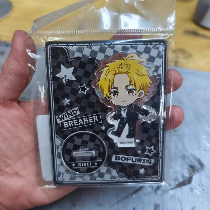 [BUNJANG] Winbre Rock Leather Series Nirei Akihito Acrylic Stand / 윈브레 록 레더 시리즈 공식 미니 캐릭터 아크릴 스탠드 - 니레이 아키히