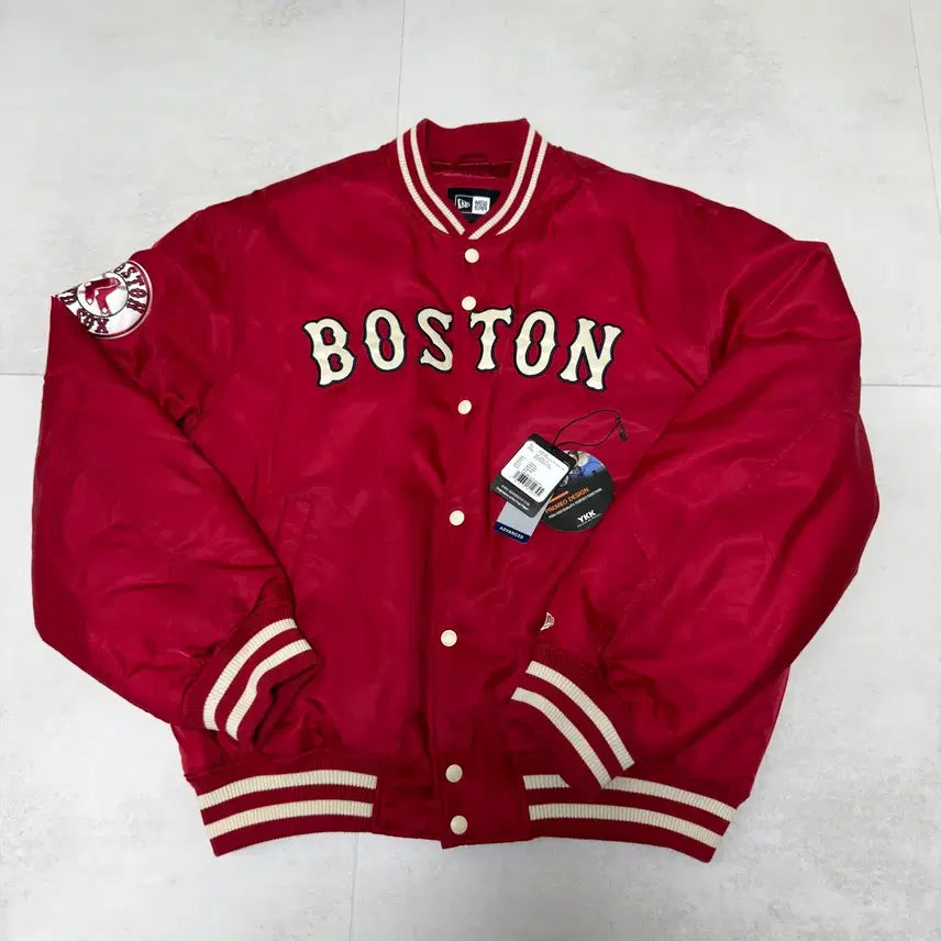 [BUNJANG] MLB Boston Red Sox Stadium Jacket / [2XL]뉴에라 MLB 보스턴 레드삭스 스타디움 자켓 바시티 다크 레드
