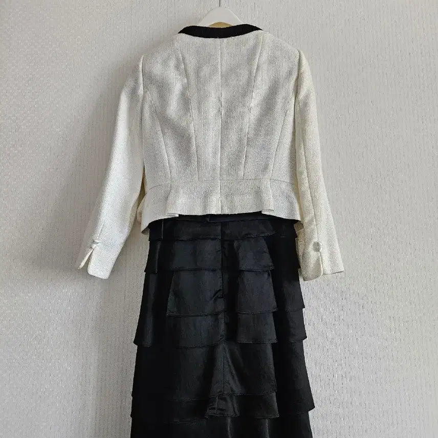 [BUNJANG] LINE Tweed Dress 55 / LINE 트위드 정장원피스 55(예복)