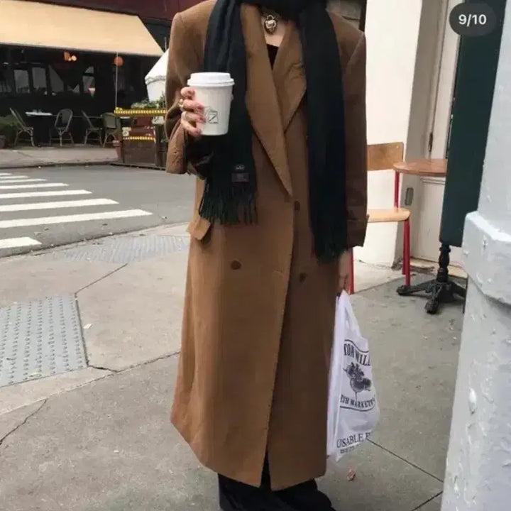 [BUNJANG] The Barnet Brown Long Coat / 더바넷 코트