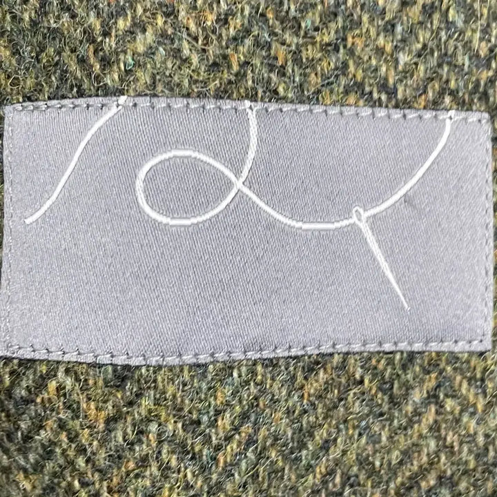 [BUNJANG] Wool 100% Khaki Herringbone Double Long Coat / 울100% 카키 헤링본 롱코트 / 클래식 더블 코트