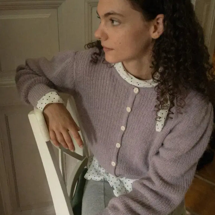 [BUNJANG] Without Summer Dot Scarf Blouse Ivory / (새상품)위드아웃썸머 도트 스카프 블라우스 땡땡이 셔츠 아이보리