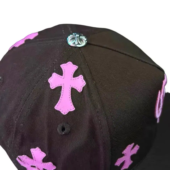 [BUNJANG] Chrome Hearts Cross Patch Cap / 크롬하츠 크로스 패치 브라운 핑크 캡 모자