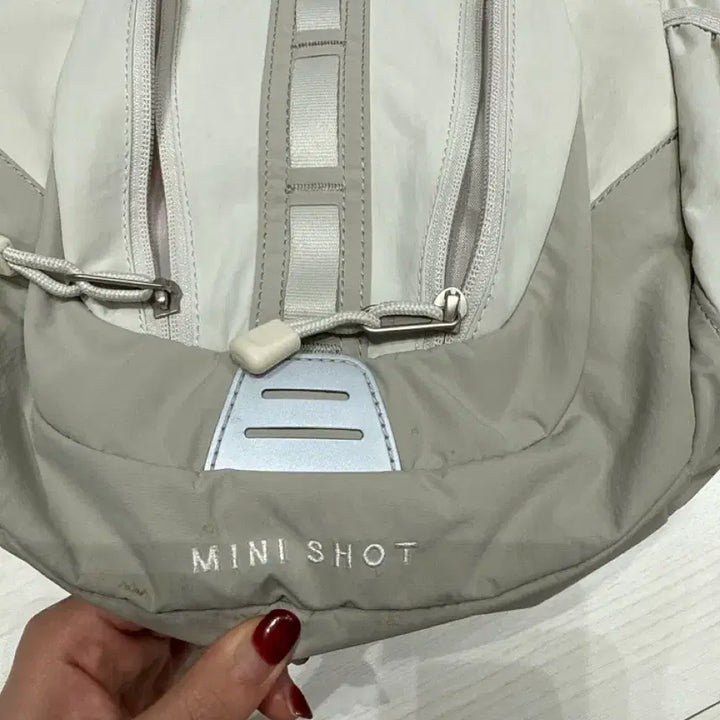 [BUNJANG] The North Face White Label Mini Shot Backpack / 노스페이스 화이트라벨 미니샷 화이트샌드 가방 백팩 책가방