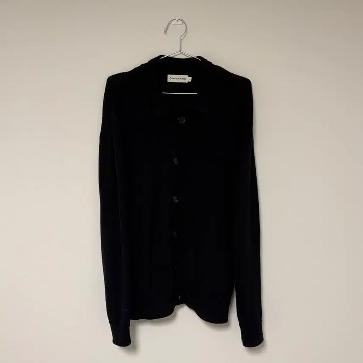 [BUNJANG] Giordano Black Cardigan / [L] 지오다노 블랙 가디건
