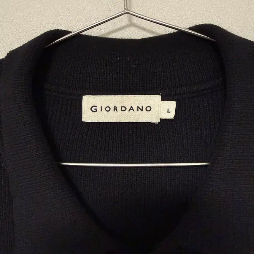 [BUNJANG] Giordano Black Cardigan / [L] 지오다노 블랙 가디건