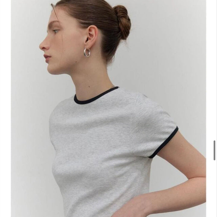 [SOLD OUT] CITTA 링거 반팔티 (FREE/GRAY)