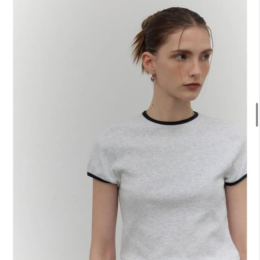 [SOLD OUT] CITTA 링거 반팔티 (FREE/GRAY)