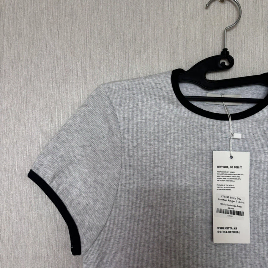 [SOLD OUT] CITTA 링거 반팔티 (FREE/GRAY)