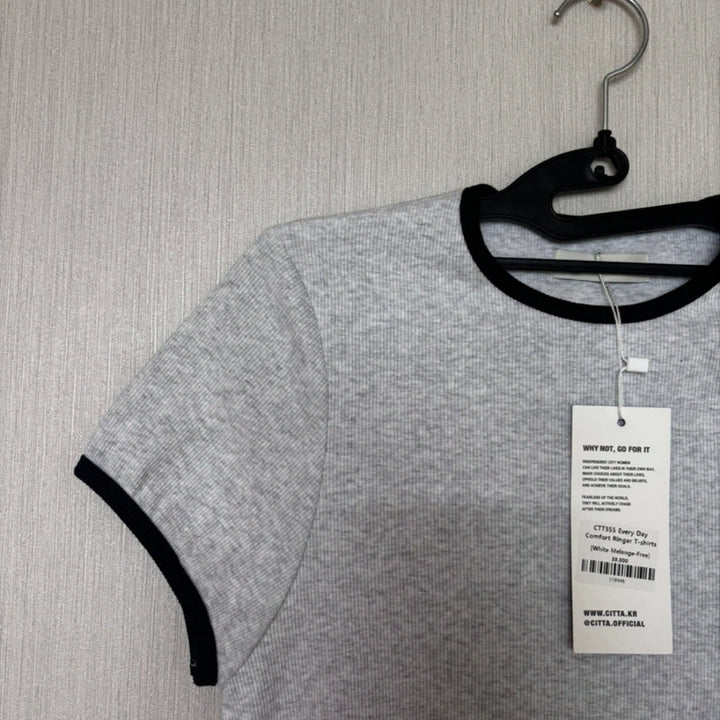 [SOLD OUT] CITTA 링거 반팔티 (FREE/GRAY)