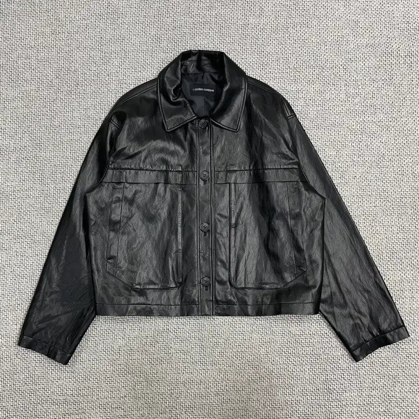 [BUNJANG] Codes Combine Leather Jacket / [여성아우터] 코데즈 컴바인 가죽자켓 레더자켓