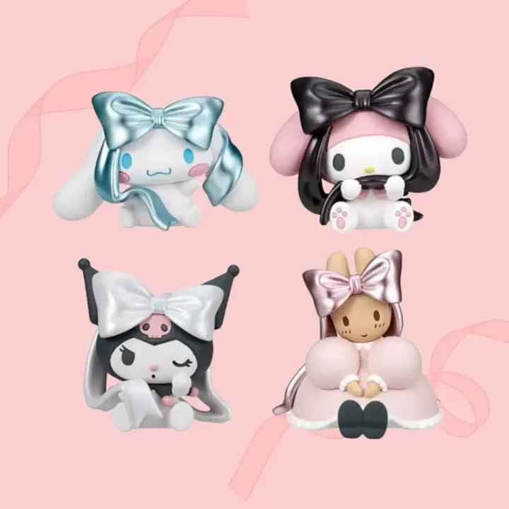 [BUNJANG] Sanrio Ballet Ribbon Figure Set / 산리오  발레리본 피규어 4종 풀셋