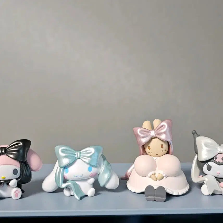 [BUNJANG] Sanrio Ballet Ribbon Figure Set / 산리오  발레리본 피규어 4종 풀셋