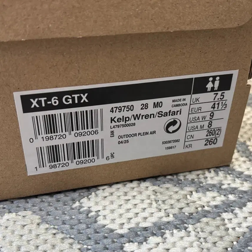 [BUNJANG] Salomon XT-6 GTX Kelp/Lunar Rock/Safari / (260) 살로몬 XT-6 GTX 고어텍스 켈프 렌 사파리