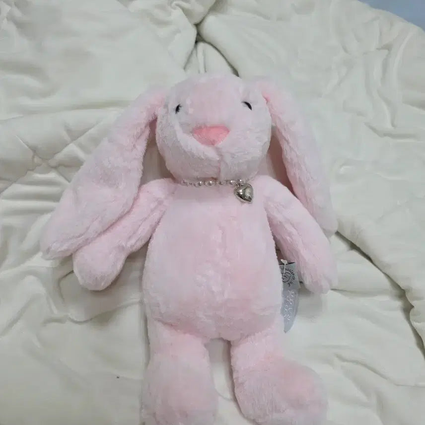[BUNJANG] Pink Rabbit Bunny Plush Toy / 핑크 토끼 애착인형 버니
