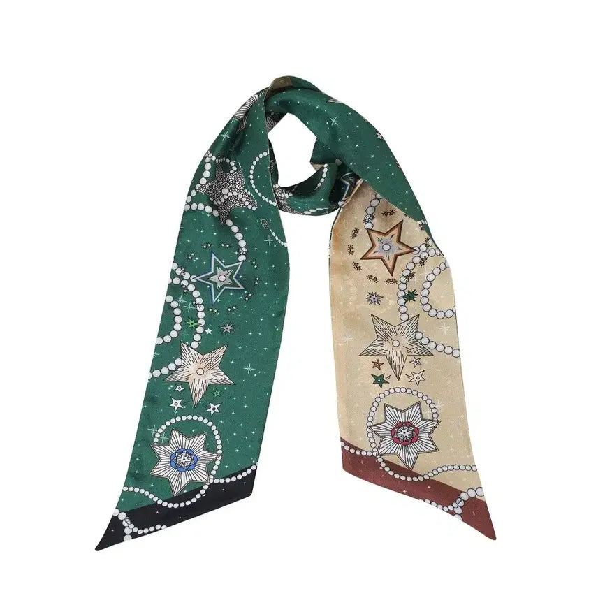 [BUNJANG] Izzatbaba Silk Twilly Scarf / 새상품)아이잗바바 양면 실크 스카프