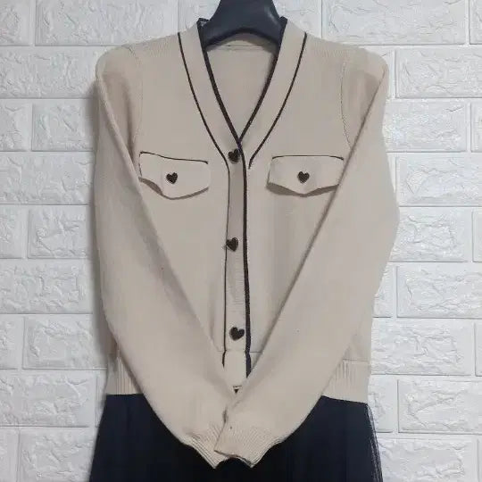 [SOLD OUT] 샤기 베이지 니트 원피스 상태굿