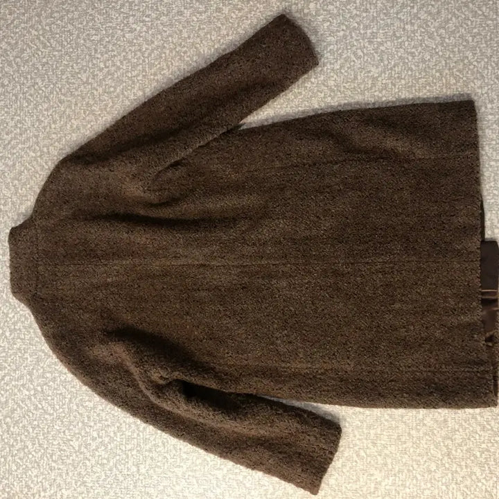 [BUNJANG] ISAE Alpaca Boucle Teddy Coat - Brown / 이새 ISAE 알파카 부클 초코맛 테디 코트 브라운 겨울 자연주의 쿠앤크