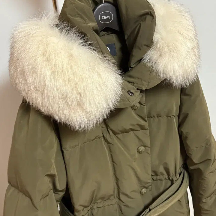 [BUNJANG] DUEL Natural Fur Long Down Jacket (Size 55) / 듀엘 천연모피퍼 롱패딩 거위다운(55)