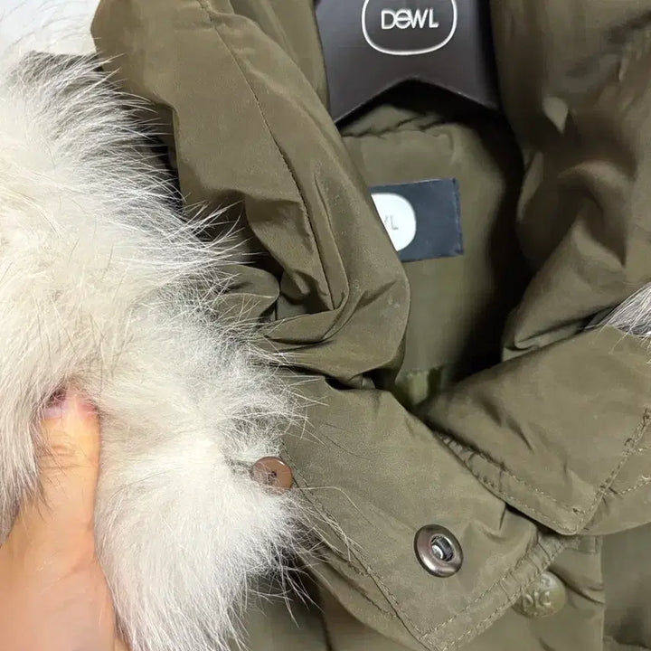 [BUNJANG] DUEL Natural Fur Long Down Jacket (Size 55) / 듀엘 천연모피퍼 롱패딩 거위다운(55)