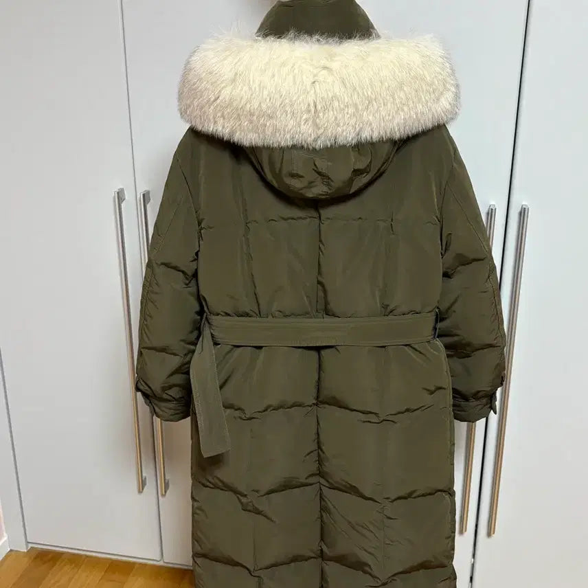[BUNJANG] DUEL Natural Fur Long Down Jacket (Size 55) / 듀엘 천연모피퍼 롱패딩 거위다운(55)