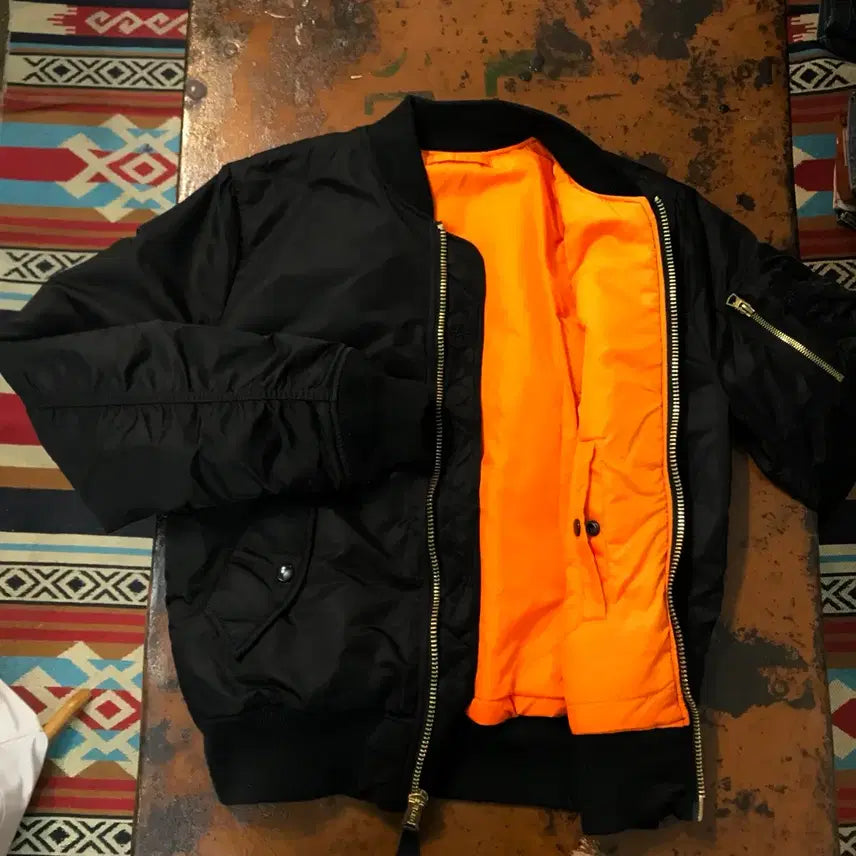 [BUNJANG] Alpha Industries MA-1 Flight Jacket / 알파인더스트리 블랙 Ma1 항공 점퍼 자켓 여성 55 66 남성 97