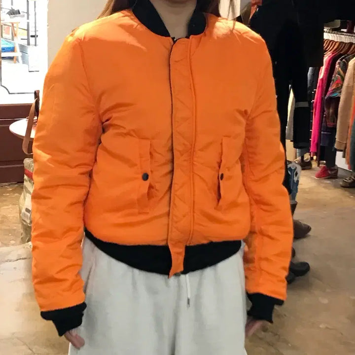 [BUNJANG] Alpha Industries MA-1 Flight Jacket / 알파인더스트리 블랙 Ma1 항공 점퍼 자켓 여성 55 66 남성 97