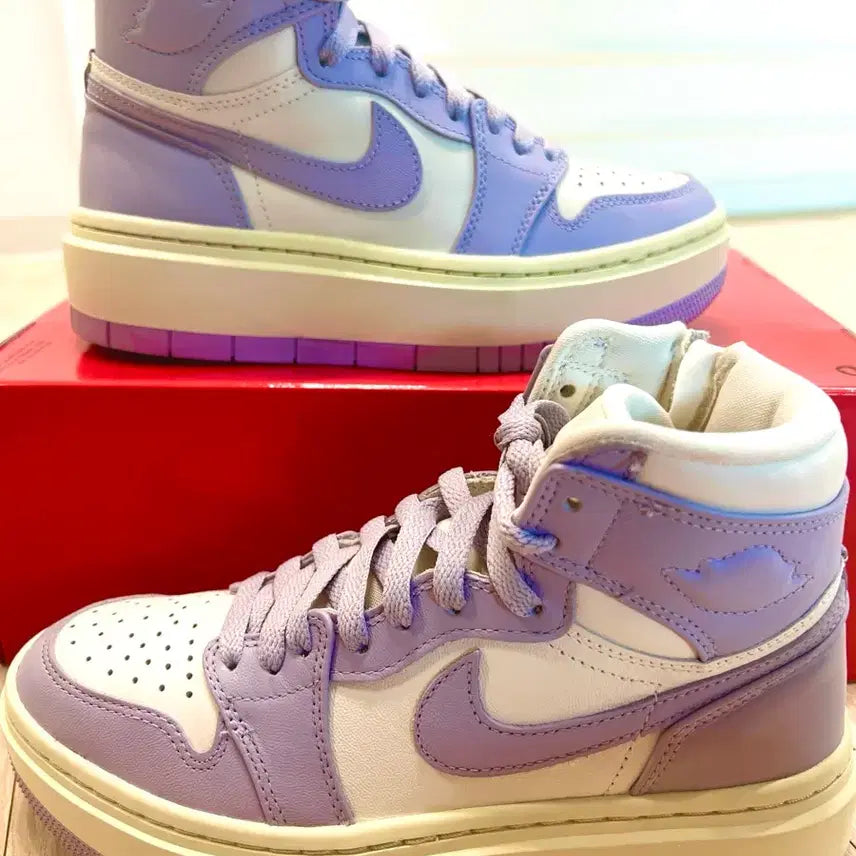 [BUNJANG] Nike Jordan Elevate High Lavender Sneakers / (235) 나이키 조던 엘리베이트 하이 라벤더 키높이 운동화