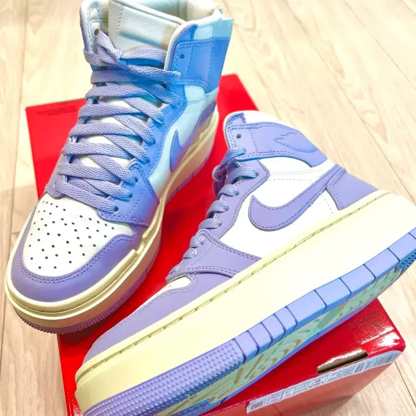[BUNJANG] Nike Jordan Elevate High Lavender Sneakers / (235) 나이키 조던 엘리베이트 하이 라벤더 키높이 운동화