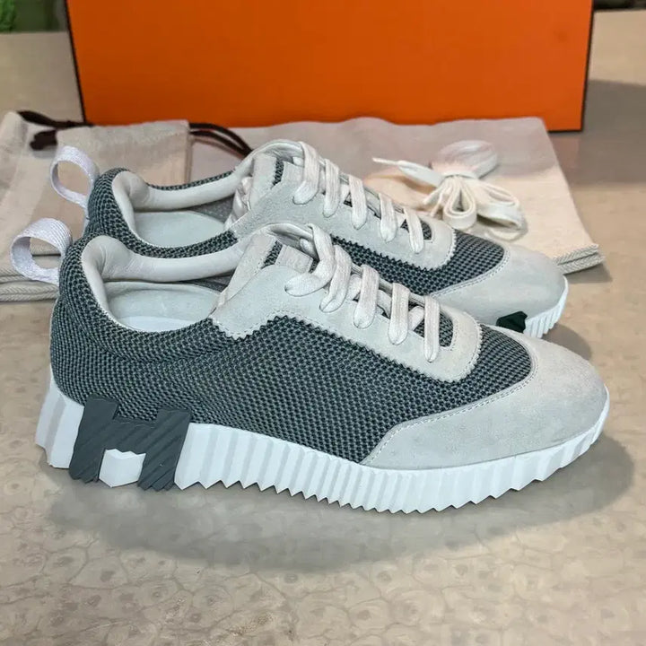 [BUNJANG] Hermes Bouncing Verre De Blanc Sneakers / (새상품급) 에르메스 바운싱 베르도으블랑 36