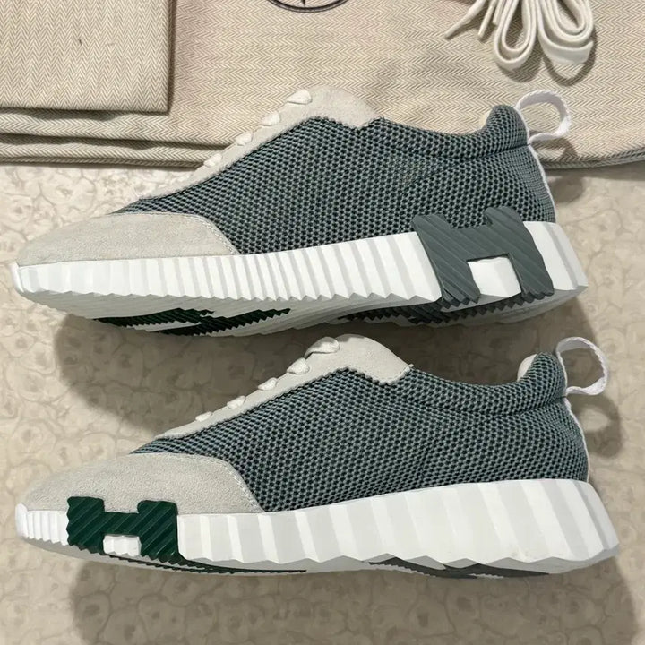 [BUNJANG] Hermes Bouncing Verre De Blanc Sneakers / (새상품급) 에르메스 바운싱 베르도으블랑 36