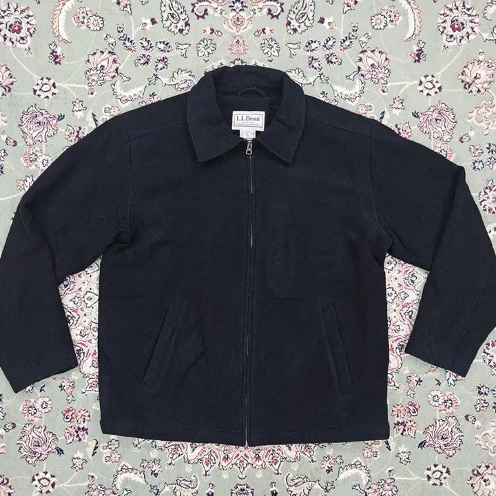 [BUNJANG] L.L.Bean Black Wool Blouson Jacket - Size L / [최종할인] 90' L.L.BEAN 블랙 울 블루종 자켓 L 107