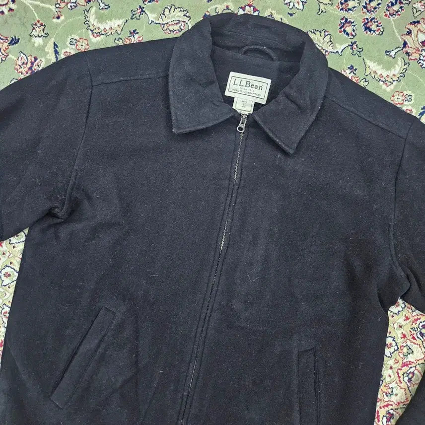 [BUNJANG] L.L.Bean Black Wool Blouson Jacket - Size L / [최종할인] 90' L.L.BEAN 블랙 울 블루종 자켓 L 107