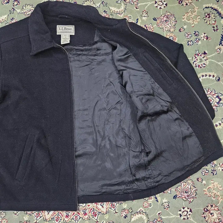 [BUNJANG] L.L.Bean Black Wool Blouson Jacket - Size L / [최종할인] 90' L.L.BEAN 블랙 울 블루종 자켓 L 107