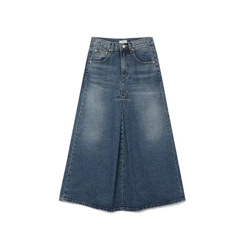 [BUNJANG] FRONT TUCK SLIM SKIRT / BLUE / 마이스 FRONT TUCK SLIM SKIRT / BLUE