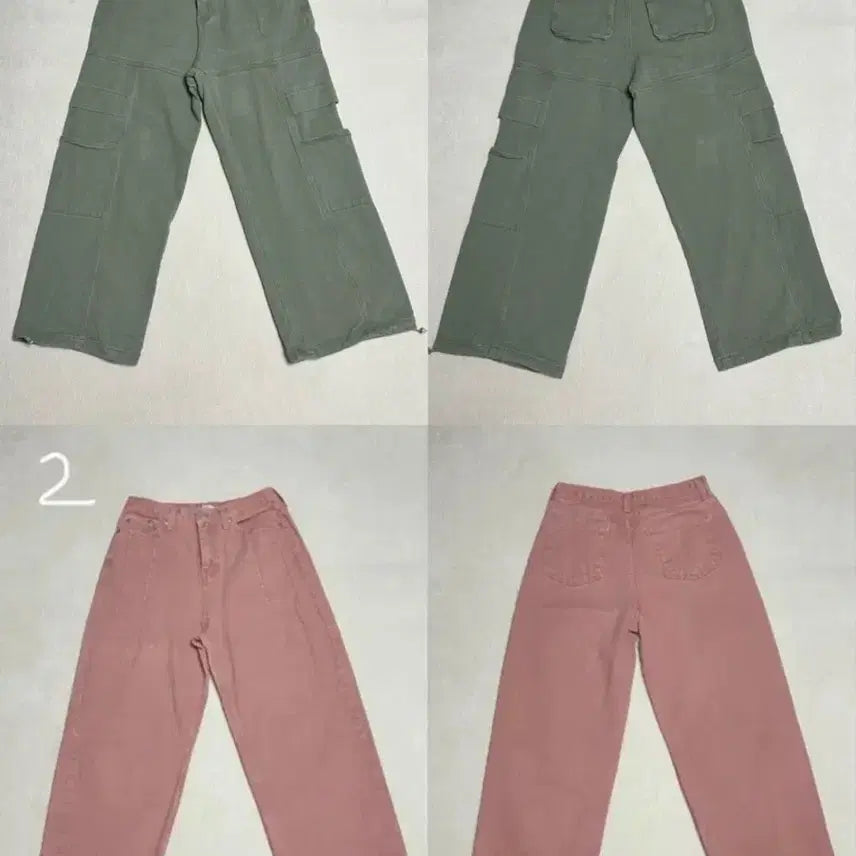 [BUNJANG] Assorted Women's Pants Bundle / 바지 처분 카고바지 와이드팬츠 데님팬츠 부츠컷데님