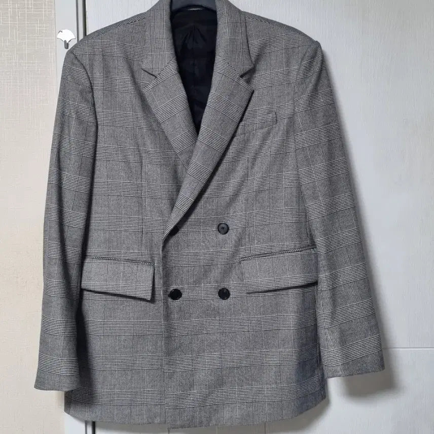[BUNJANG] LIM RIM Checkered Blazer Jacket (Size S) / LIM RIM 체크 블레이저 자켓 S