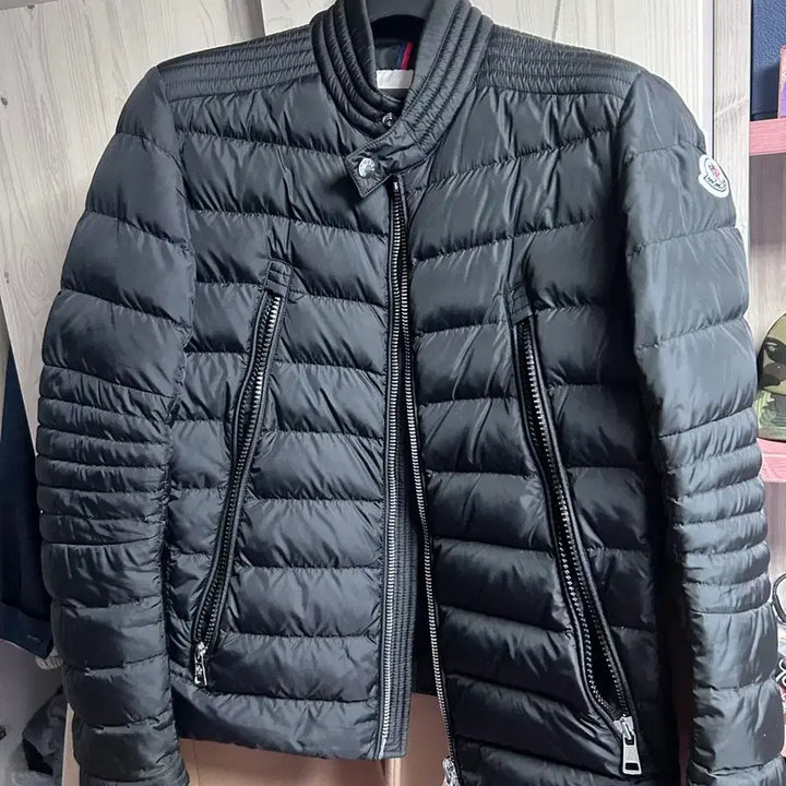 [BUNJANG] Moncler Amiot Biker Jacket Lightweight Padded / 몽클레어 아미오 바이커자켓 경량패딩