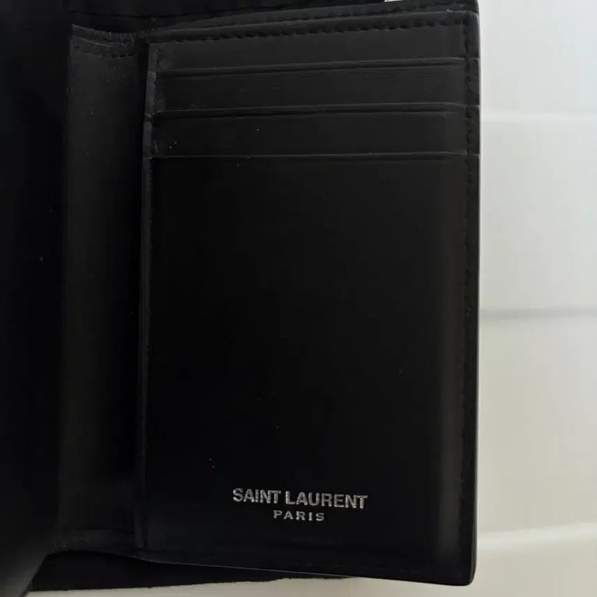 [BUNJANG] Saint Laurent Crocodile Organizer Full Package / [한정판] 생로랑 크로커다일 오거나이저 은장 블랙 풀박스