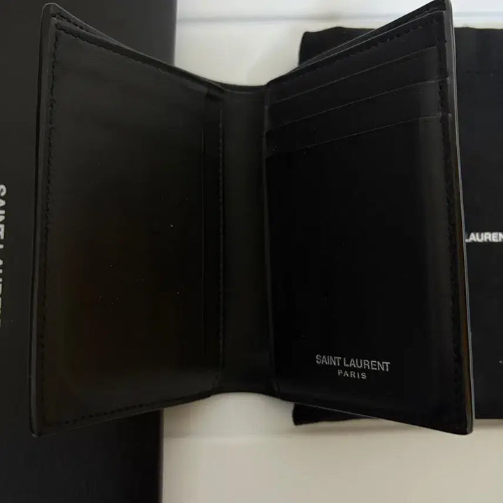 [BUNJANG] Saint Laurent Crocodile Organizer Full Package / [한정판] 생로랑 크로커다일 오거나이저 은장 블랙 풀박스