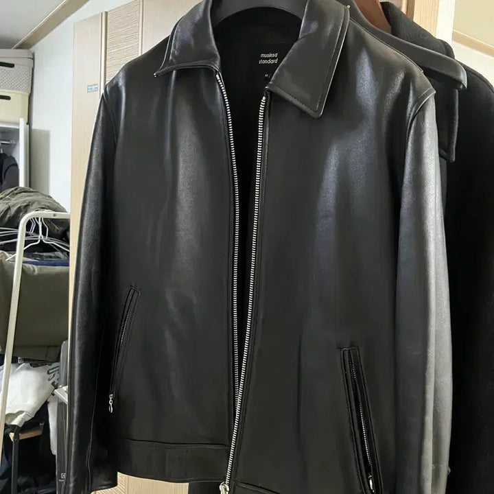 [BUNJANG] Mutandard Lambskin Single Rider Jacket / 무탠다드 램스킨 싱글라이더자켓