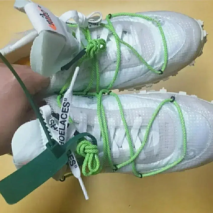 [BUNJANG] Nike Off-White Waffle Racer White Green (Size US 11) / 나이키 오프화이트 와플레이서 흰초 280사이즈 w295
